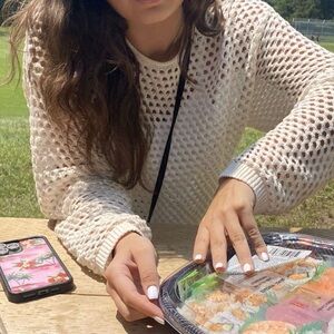 Fish net cover up top!